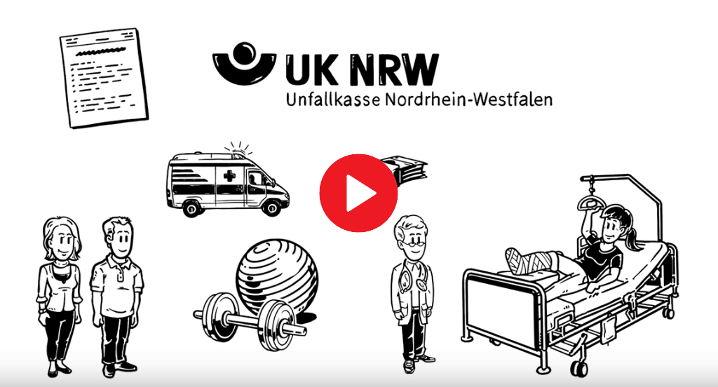 Video mit Erklärungen der Landesunfallkasse NRW zum Thema Unfallversicherung von Personal im Privathaushalt